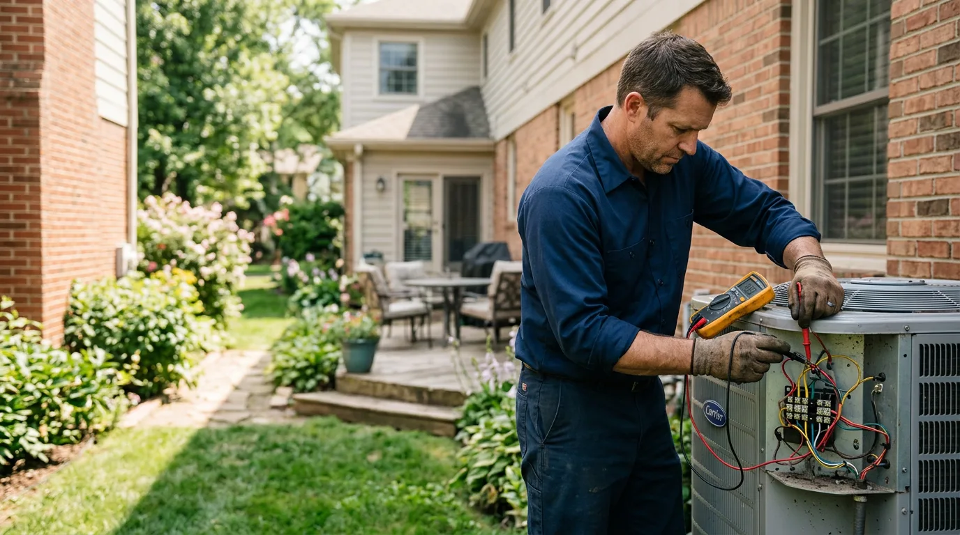 HVAC technician working near Cornersville, TN